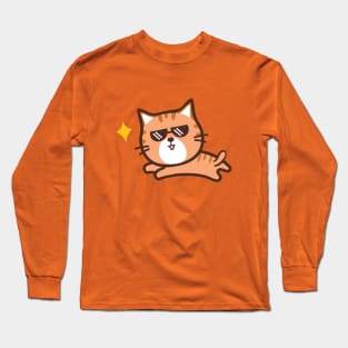 Cute cartoon cat Long Sleeve T-Shirt